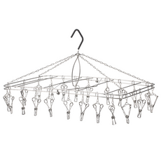 SHIMOYAMA 304不鏽鋼折疊式晾曬架 22夾