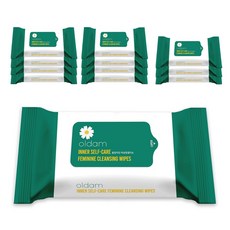 OLDam 女性專用攜帶式清潔濕紙巾, 60g, 20張, 12包