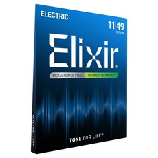 Elixir Electric OPTIWEB 電吉他弦 Medium 011-049, 19102, 單一顏色, 1個