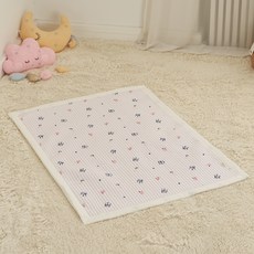 롤베이비 유아용 줄 누빔 패드, 크라운 래빗, 1개