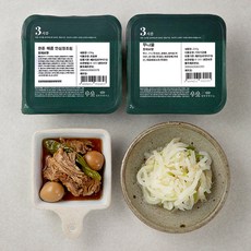 집반찬연구소 한돈 매콤안심장조림 230g + 무나물 200g, 1세트