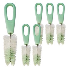 Simba 小獅王辛巴 尼龍奶嘴刷, 粉綠色, 6個