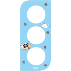 코쿼드 짱구는못말려 휴대폰 후면 카메라 보호 강화유리 필름 흰둥이, 1개