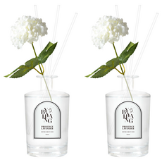 Byhyang Blooming Home 擴香瓶 + 人造花擴香棒 + 擴香棒 4入組, 普羅旺斯薰衣草, 500ml, 2套