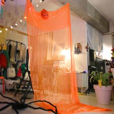 萬聖節大型牆面掛布 南瓜款 3m, 橘色, 1個