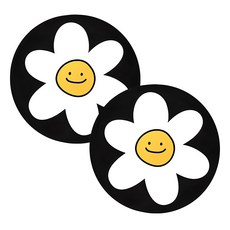 Nature Living Petit Smile 矽膠電磁爐保護墊, 2個, 黑色