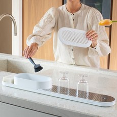 brabantia 水槽風格收納架 附托盤, 1個, 礦物清新白