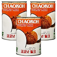 CHAOKOH 椰奶, 400ml, 3個