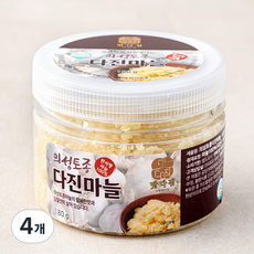 맛다짐 의성토종 다진마늘, 180g, 4개