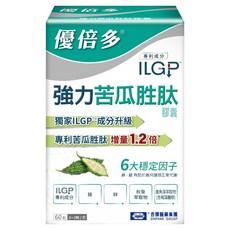 Sinphar 杏輝醫藥 YouBest 優倍多 強力苦瓜胜肽膠囊 苦瓜高含量三粒 雙向調節 1020mg, 1個, 60顆