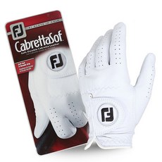 FootJoy CabrettaSof男款高爾夫手套, 白色, 1個
