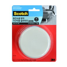 3M Scotch 防刮傷傢俱移動滑墊 4入 圓形, 1個, 混合色
