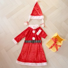 女童款聖誕老人套裝 高級款 3件套