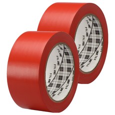 3M 764 地板標示膠帶, 紅色, 2個