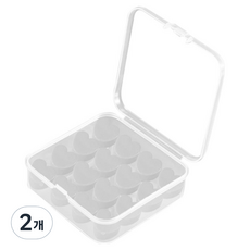 Alice Home 矽膠睡眠用游泳防水耳塞 白色愛心, 2個, 16入