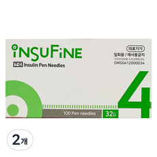 인슈파인 펜니들 4mm, 2개, 100개입