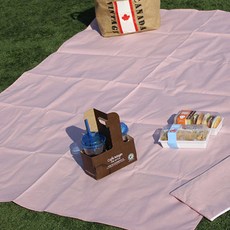 Mom's Art 野餐墊+收納袋 粉色, 1個