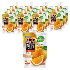 오리히로 푸룬또 곤약젤리 오렌지맛, 130g, 16개