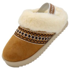 paperplaneskids 麂皮刷毛防寒鬆緊帶毛絨拖鞋