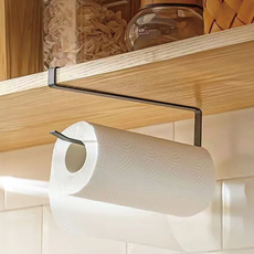 비로르 무타공 주방 선반 키친타올 걸이, 1개, 블랙