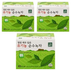 다농원 유기농순수녹차, 1.2g, 40개입, 3개