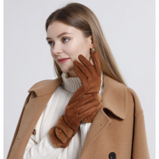 페이퍼먼츠 여성용 보들밍크 스웨이드 터치 겨울장갑 23619