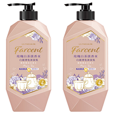 LES PARFUMS DE Farcent 白泥淨化沐浴乳 玫瑰白茶, 1kg, 2瓶