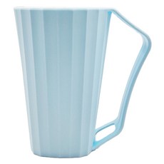 帶手柄漱口杯 Set 4 北歐簡約雙色牙刷杯 手柄附有牙刷插槽, 水藍色, 1組