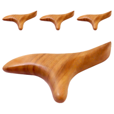 메오 우드 마사지 장미목 삼각 괄사, 4개