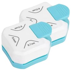 Daon Select 多功能造型圓角打孔器 白色, 2個, 圓形