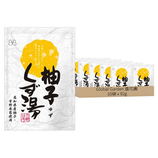 Global Garden 盛花園 日本不二食品 柚子葛粉 4包, 92g, 10袋