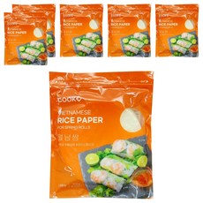 쿡샵 월남쌈 라이스페이퍼 원형, 300g, 6개