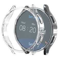 모할랩 갤럭시워치 호환 액정 보호 하드 케이스 45mm, 04 클리어, 1개