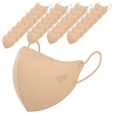 이비에 하이클래스 슬림뷰티라인 4중 구조 새부리형 마스크 대형 KF94, 30개입, 1개, 베이지