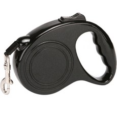 아이코어스 강아지 버튼 리드 자동줄, 블랙, 1개