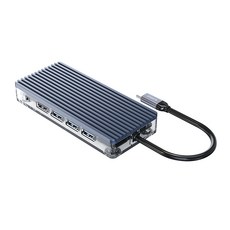오리코 C타입 11in1 USB멀티허브 WB-11P, 블루, 1개