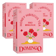 DOMINGO 蜂蜜洛神花茶包, 1.5g, 20包, 3盒