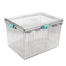 Kamera 佳美能 防潮箱 L型 透明收納箱 防潮收納 堆疊收納 居家收納, 1個