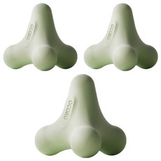 오코로 릴리즈 스트레칭 핸디형 마사지볼, 그린, 3개