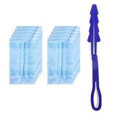 소르트잇 가정용 먼지털이개 깔끔 먼지떨이 핸들 + 리필 10P 세트, 혼합색상, 1세트