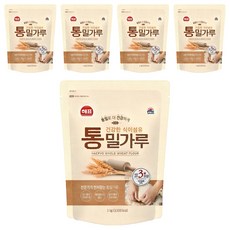 sajo全麥麵粉, 5個, 1kg