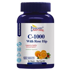 ESMOND NATURAL 愛司盟 緩釋型維生素C1000玫瑰果錠, 60顆, 1罐