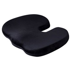 Simple Line 矯正姿勢記憶棉臀部坐墊, 黑色