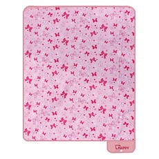 더해피 가방 일체형 양면방수 피크닉 매트 1인용, 리본 핑크