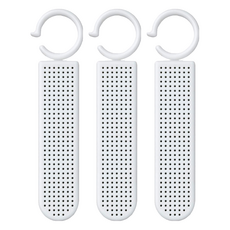 HONESTY 可吊掛珪藻土吸濕片 S 白色, 3支