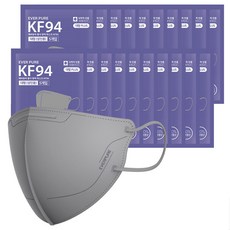 리벤스 에버퓨어 새부리형 황사방역마스크 특대형 KF94, 5개입, 20세트, 그레이