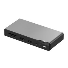 ARTMU USB Type-C 12合1 多功能集線器擴充座 MH510, 金屬灰, 1個