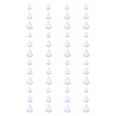 Party09 立體樹吊飾, 白色, 4個