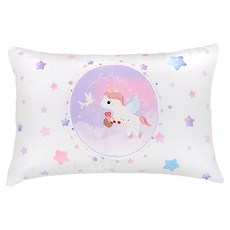 MYHOUSE 兒童獨角獸卡通角色絎縫枕頭套, 艾莉白
