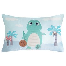 MYHOUSE 兒童恐龍角色鋪棉枕頭套, 麥克斯灌籃